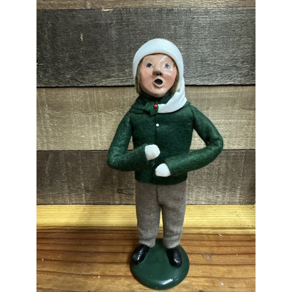 Byers Choice Carolers Boy In Green 1988